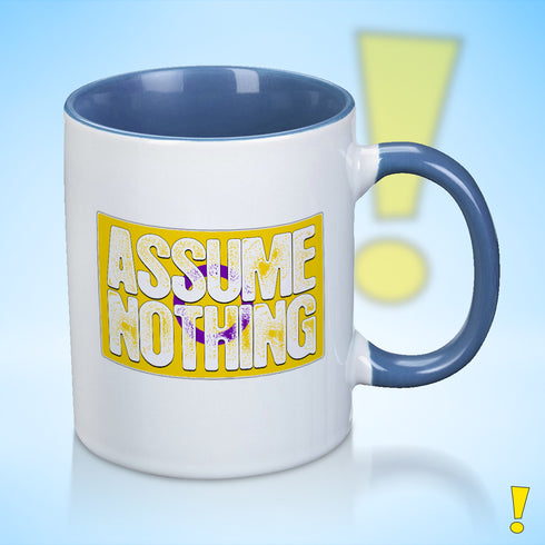 Assume Nothing Intersex Pride Flag Color Accent Mug